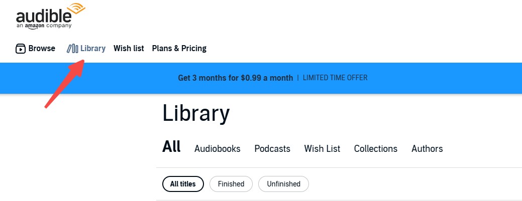 How to Download Audible Books via Audible Website