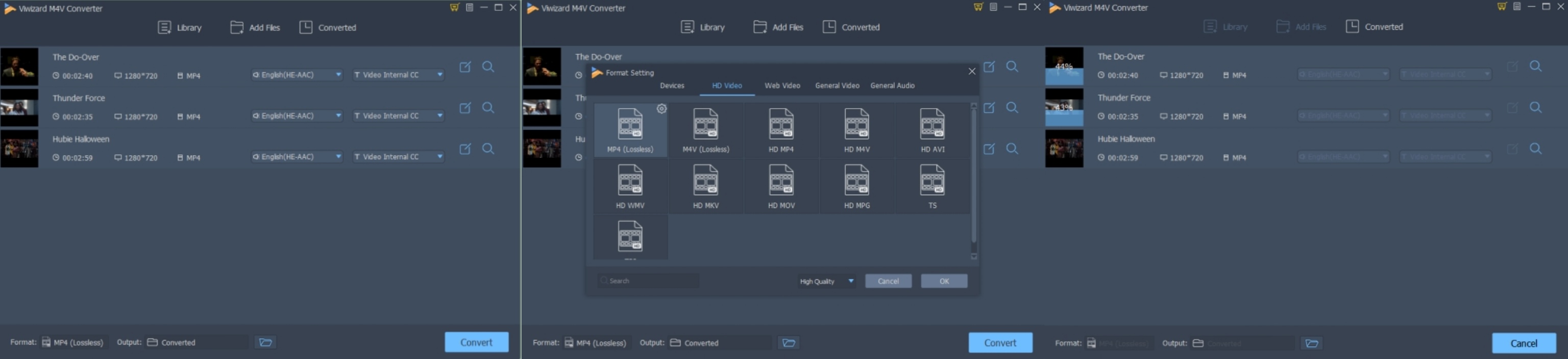 4 Ways to Convert iTunes Movies to MP4: steps of viwizard