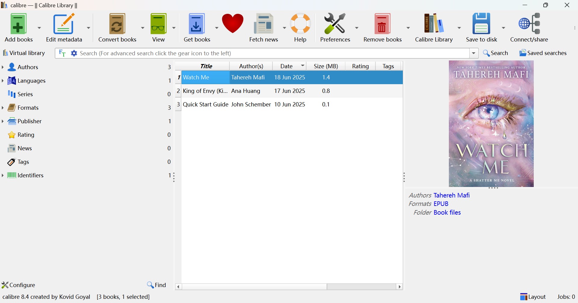 Send Books to Kindle using Calibre with USB