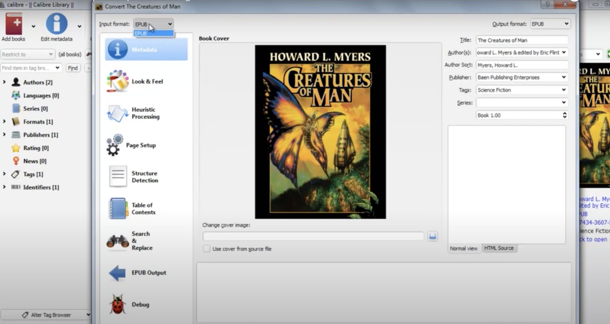 Steps to Convert EPUB to PDF with Calibre