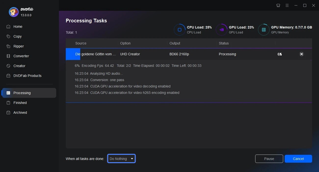 How to Burn Video to 4K Blu-ray with DVDFab UHD Creator