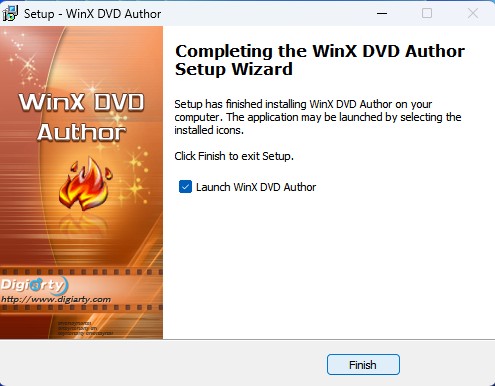 WinX DVD Author Installation