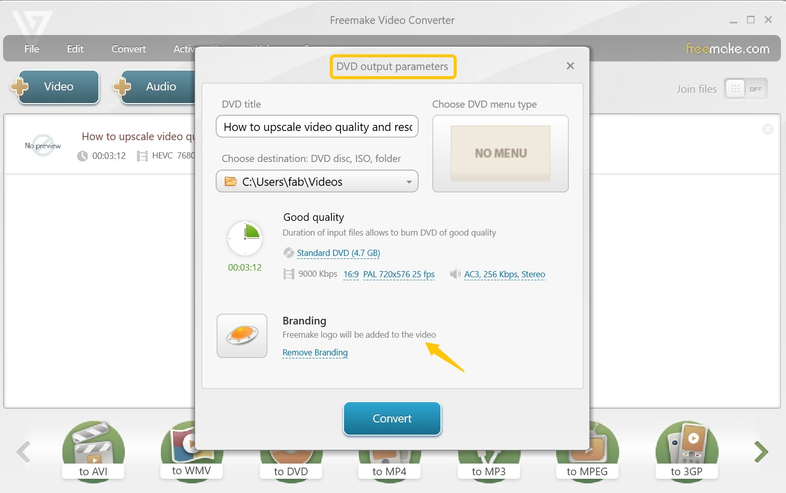 How to burn YouTube to DVD with Freemake Video Converter