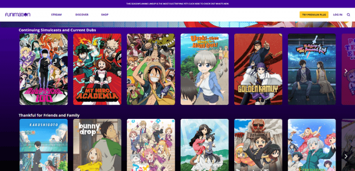 les meilleurs sites anime pour regarder des animes en ligne 2023:funimation