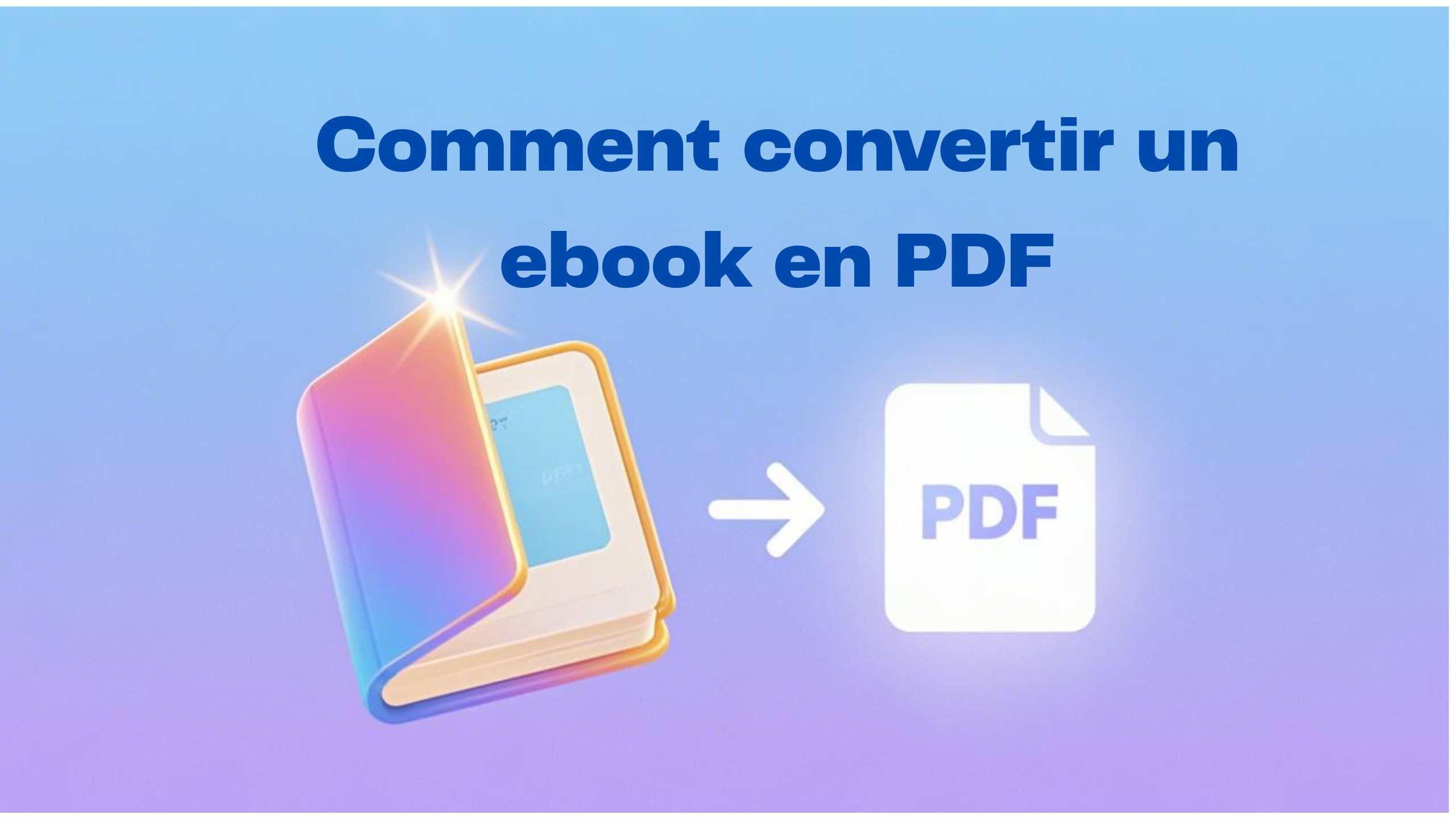 Comment convertir un ebook en PDF : méthodes en ligne, hors ligne et avec extension