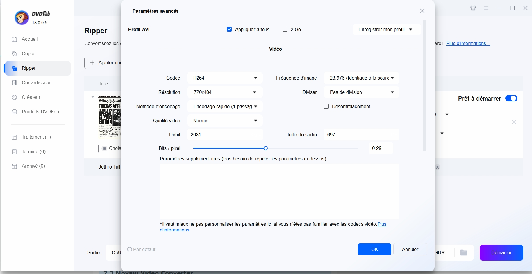 convertir dvd en avi avec dvdfab dvd ripper