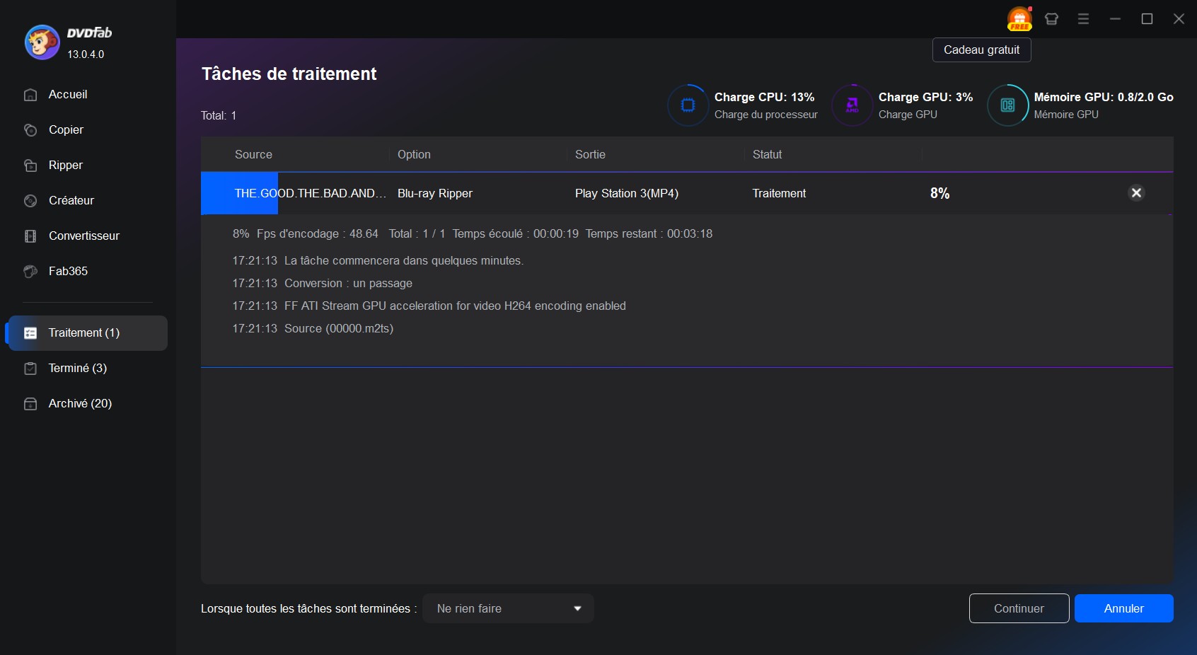 Comment fonctionne DVDFab DVD Ripper et Blu-ray Ripper