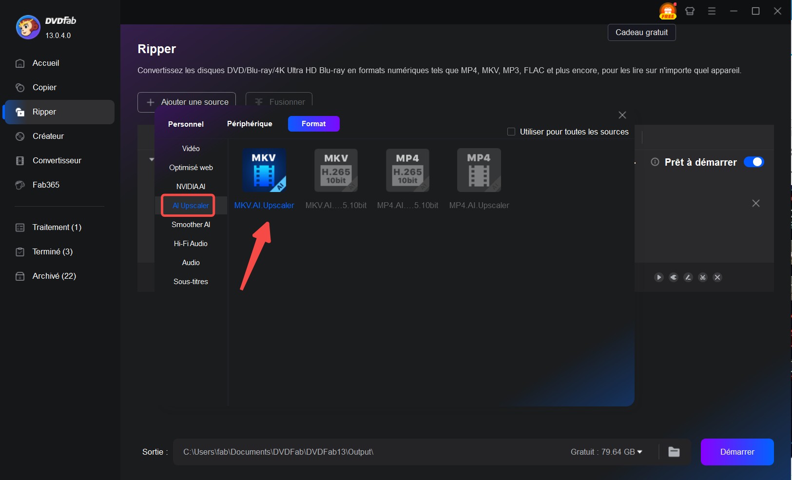 Éditeur vidéo et techonologie AI de DVDFab DVD & Blu-ray Ripper