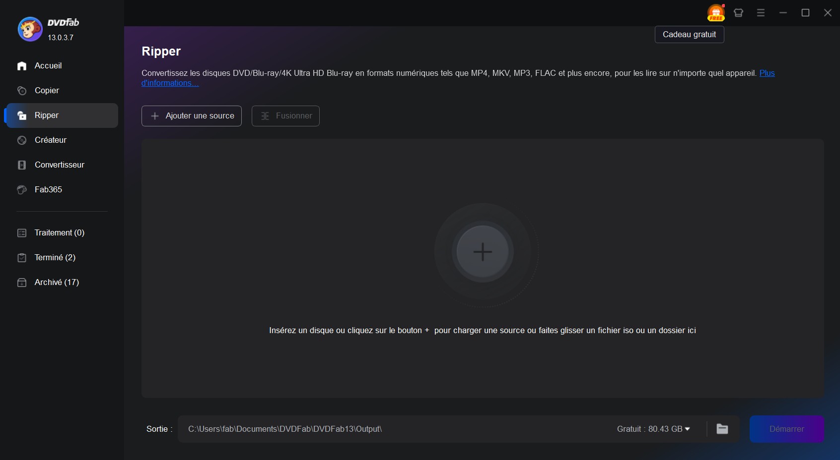 Comment convertir Blu-ray en MP4 avec DVDFab Blu-ray Ripper ?