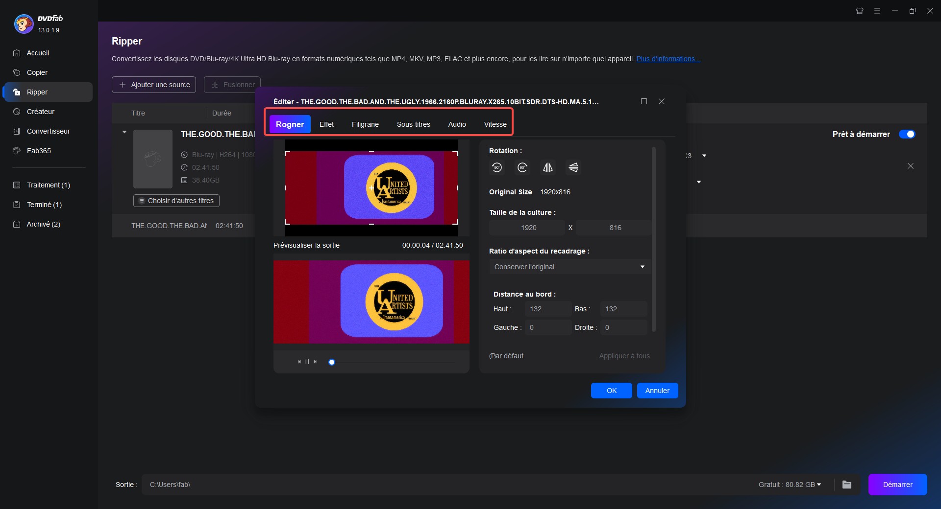 Comment convertir Blu-ray en MP4 avec un ripper Blu-ray DVDFAB?
