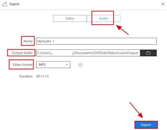 :Module 2 - Video Editor Editor (éditeur et convertisseur MP4 en MP3 professionnels complets)