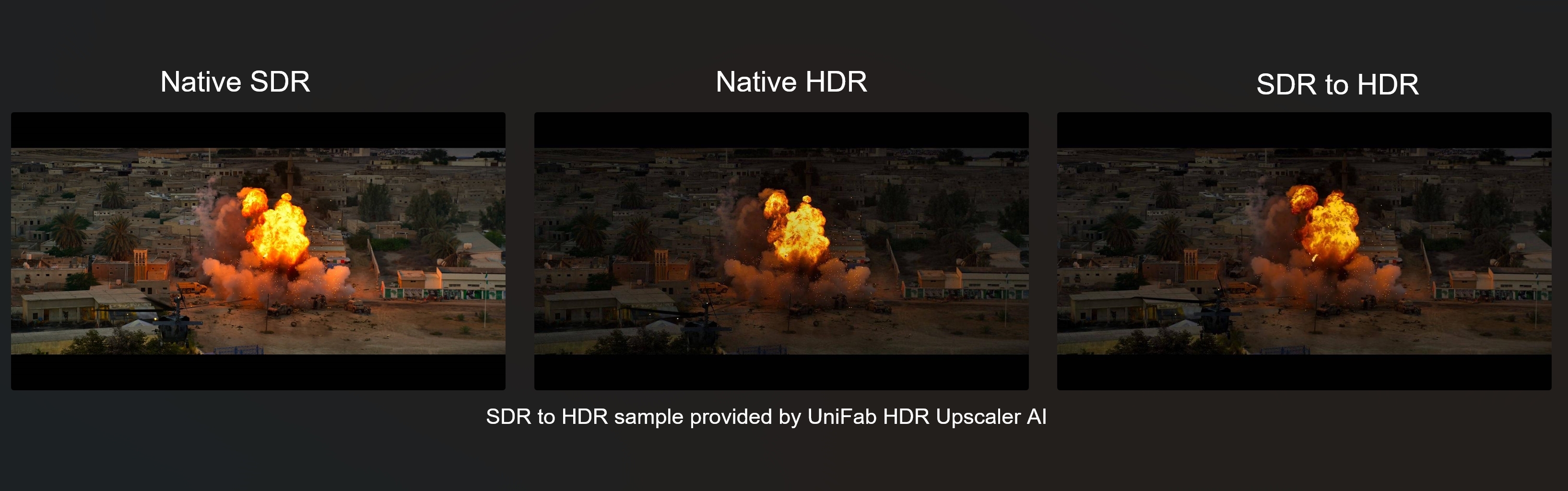 sdr to hdr with unifab HDR Upconverter ai