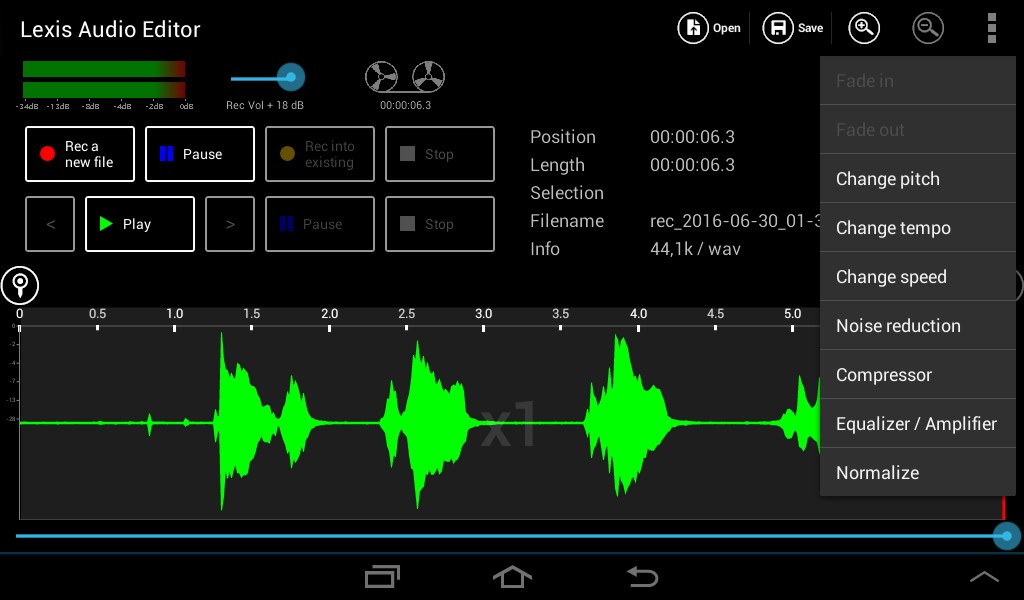 how to remove background noise from video:Lexis Audio Editor