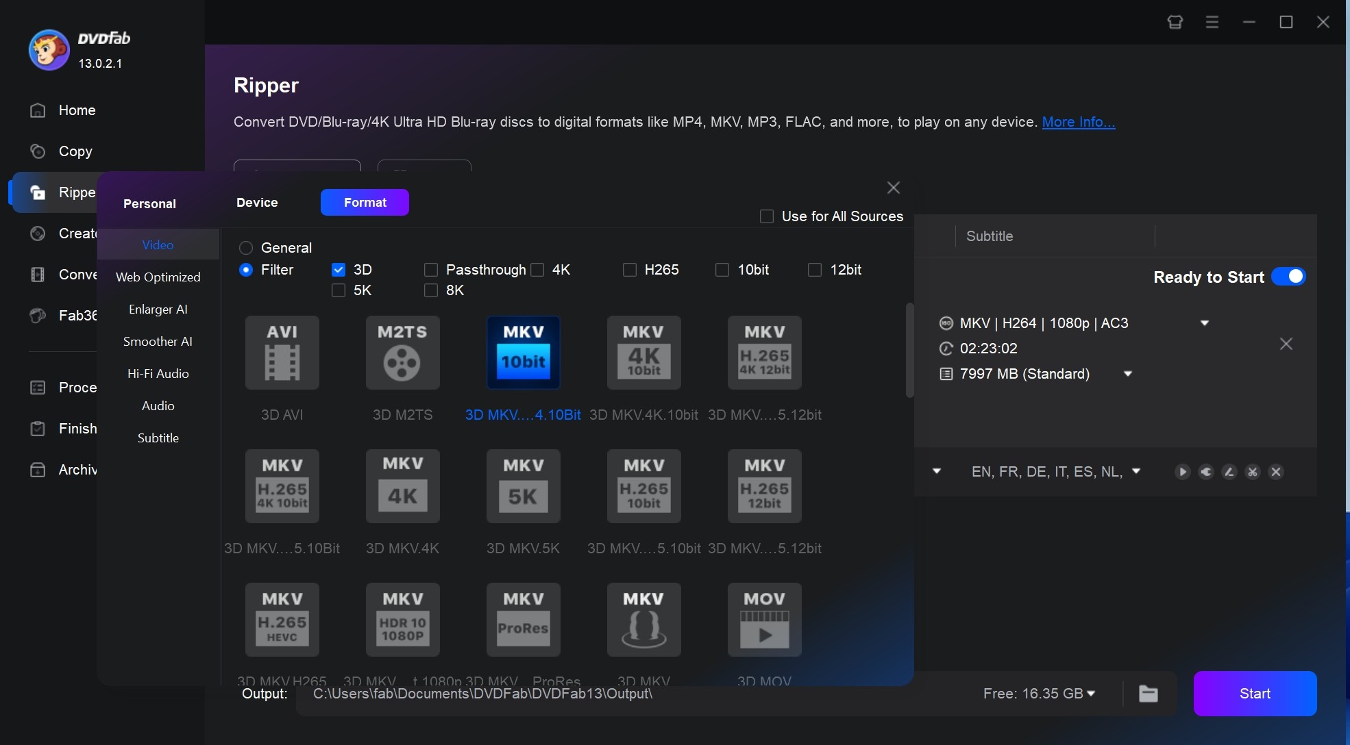 Convert 3D Blu-ray to SBS 3D Videos with DVDFab?