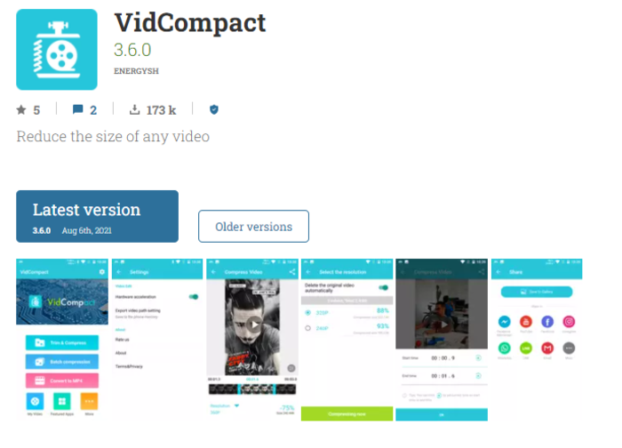 how to make a video smaller to email with vidcompact