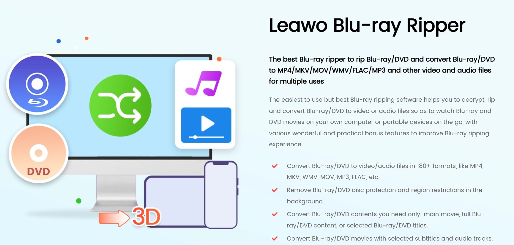 Rip Blu-ray on Mac Using Leawo Blu-ray Ripper