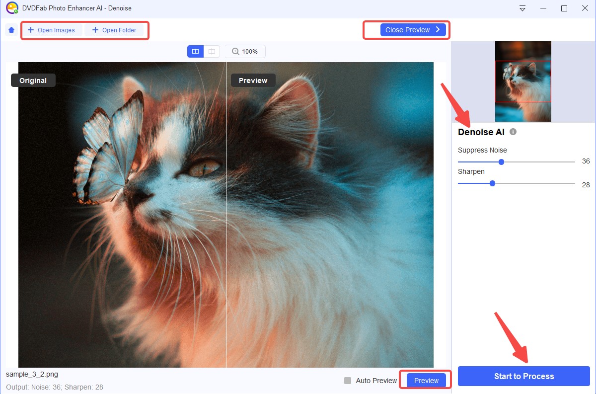 Denoise: image enhancer online