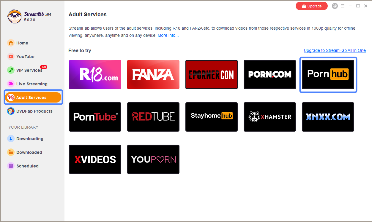 :Comment télécharger des vidéos pornhub à partir d'une URL avec StreamFab Video Downloader ?