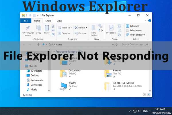 Windows Explorer not Responding