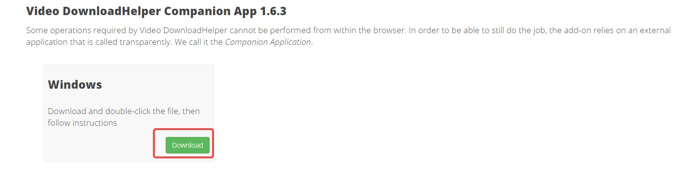 video downloadhelper コンパニオンアプリ 使い方