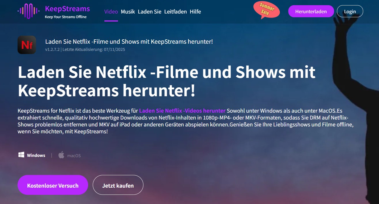 Methode 3: KeepStreams for Netflix - Download-Limits umgehen