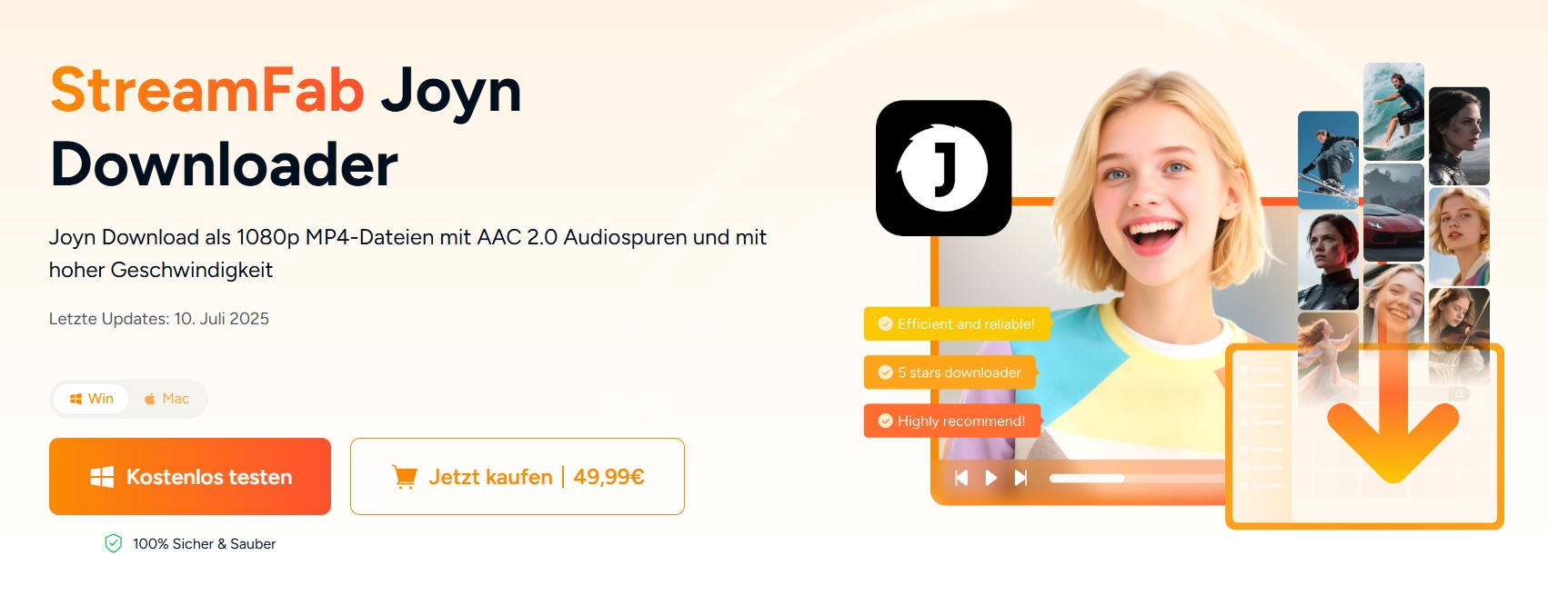 Joyn Video Download mit dem Joyn Video Downloader: StreamFab Joyn Downloader