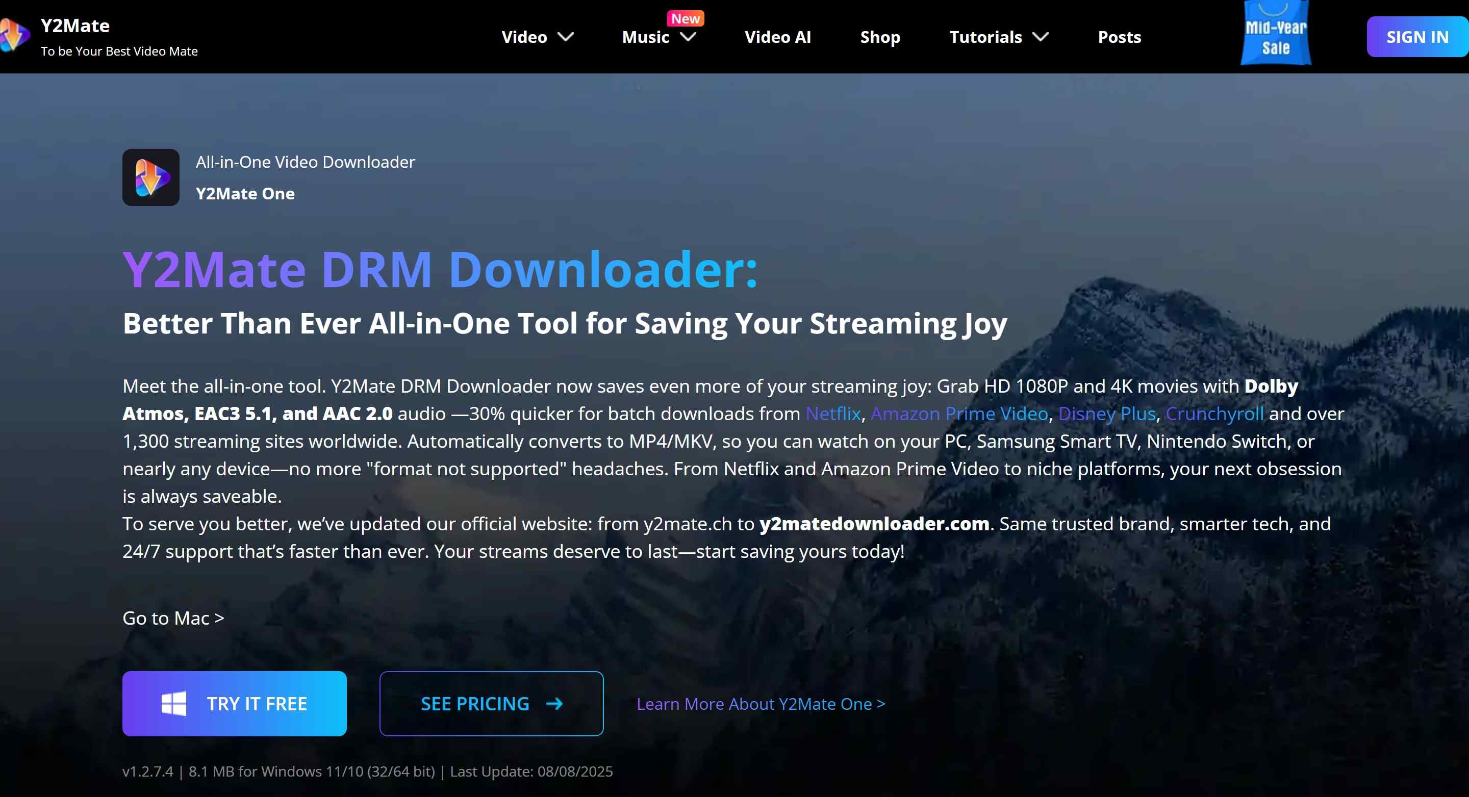 one of the best flixicam alternatives: y2mate drm downloader