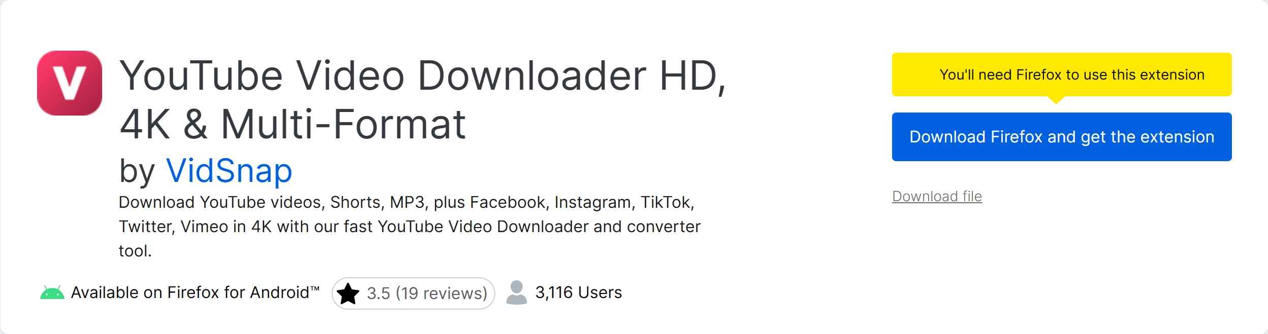 top 10 firefox video downloader: YouTube Video Downloader HD