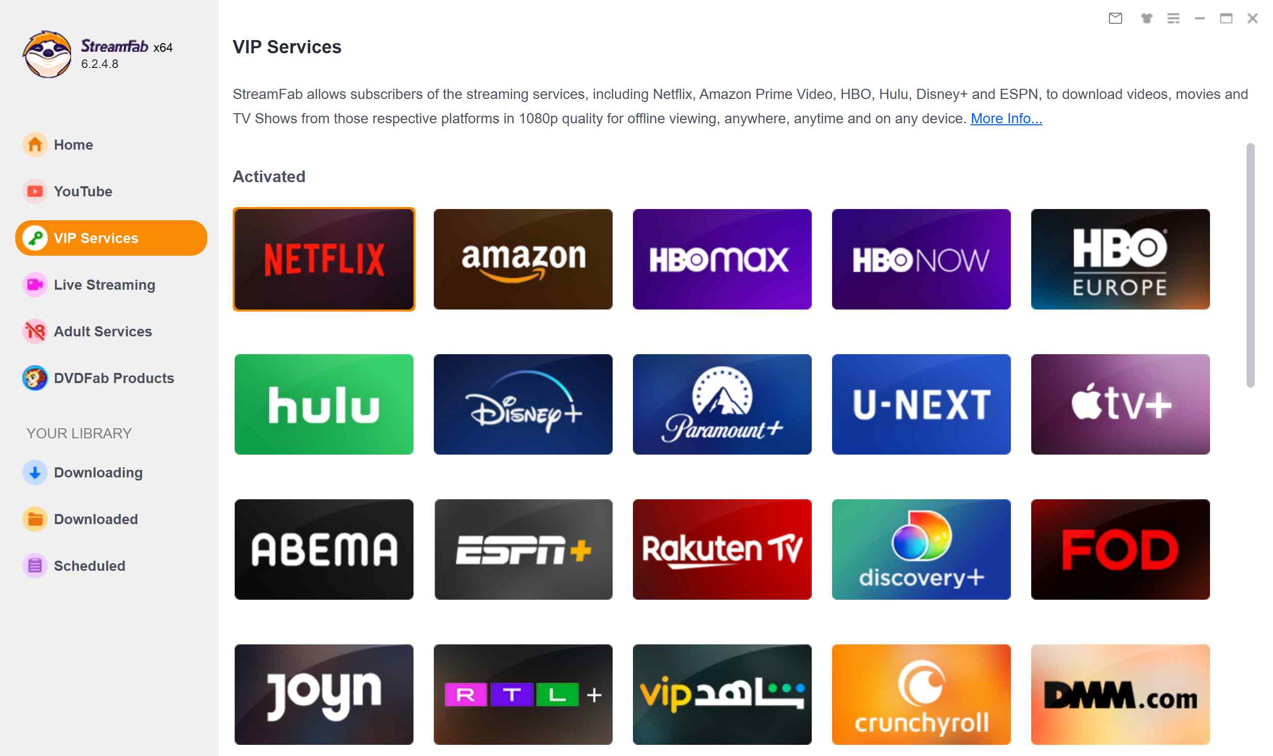 yt saver not working: use streamfab instead step 1