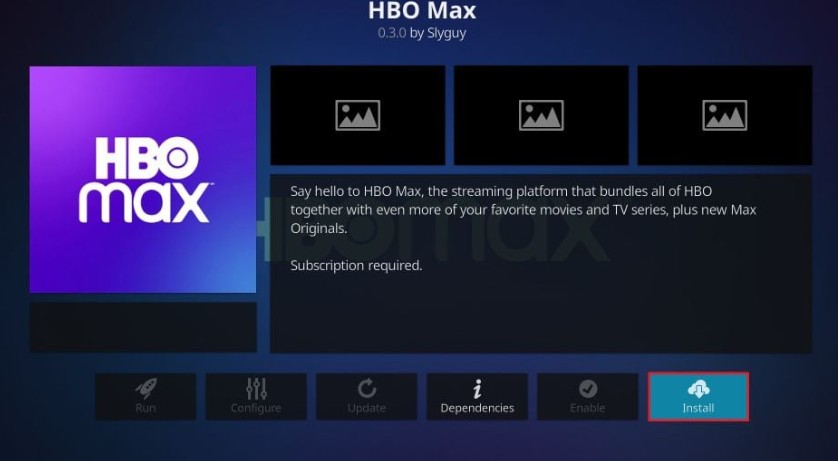 add hbo max on kodi