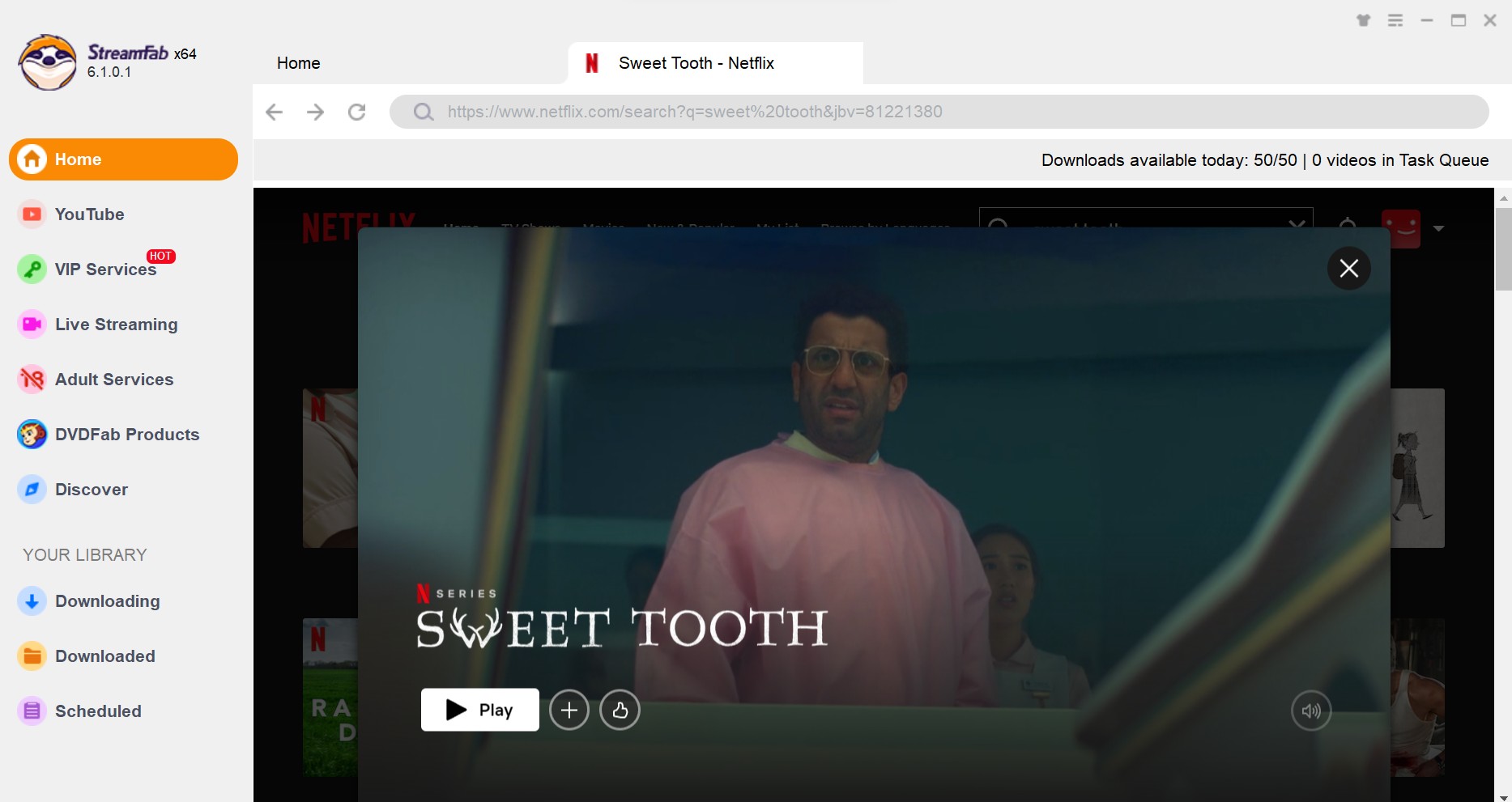 download sweet tooth season 2: Streamfab netflix downloader